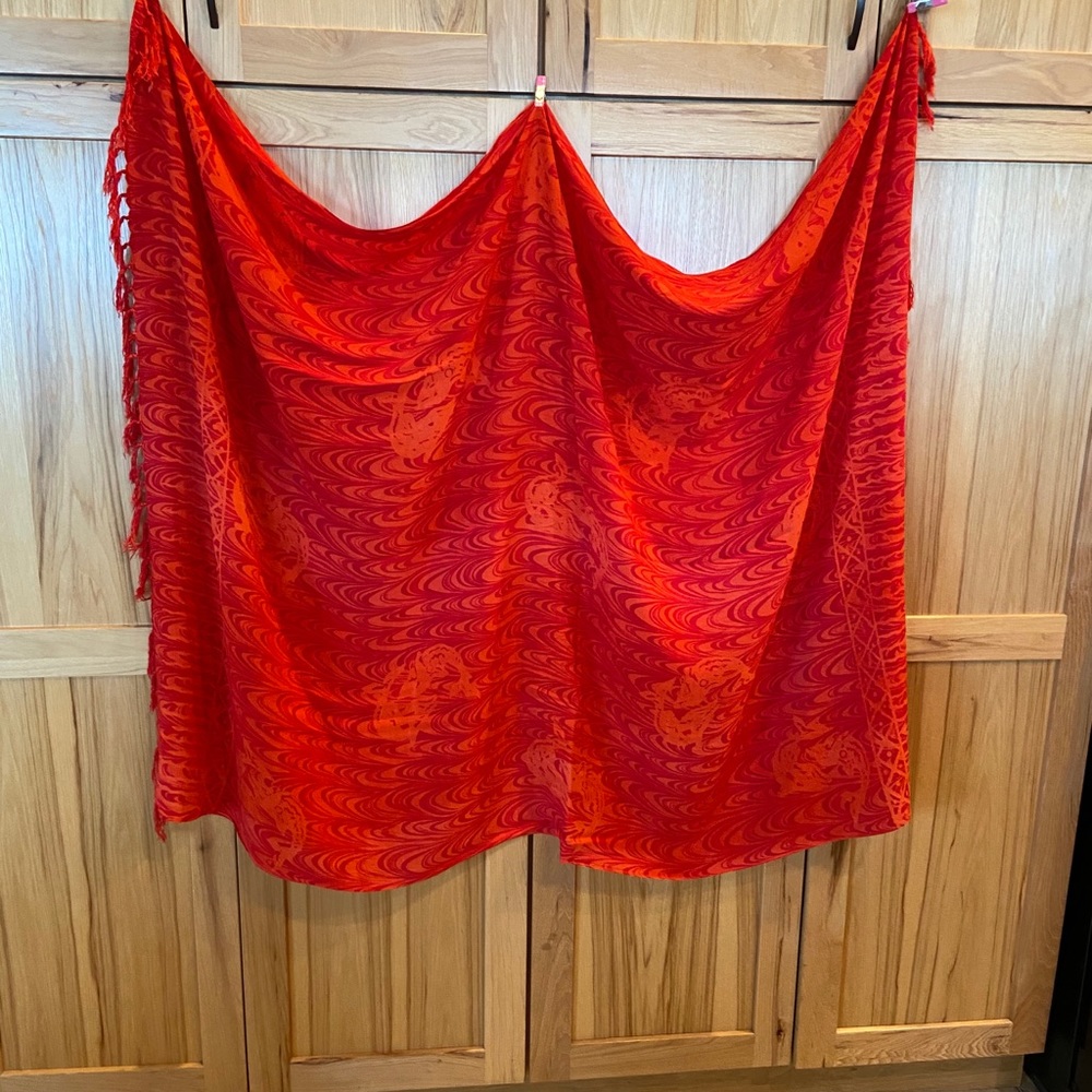 NWOT Orange Pareo by Beachcombers
